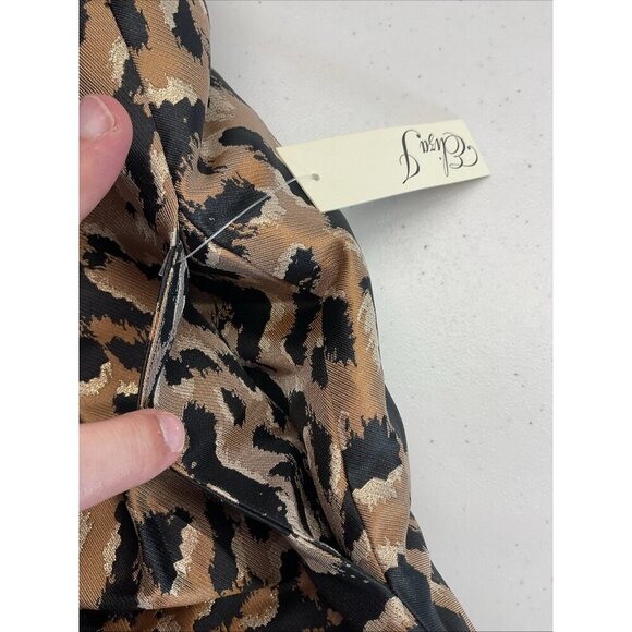 NEW‎ Eliza J Leopard jacquard Pleated full Skirt Size 10 formal festive party - Picture 7 of 13